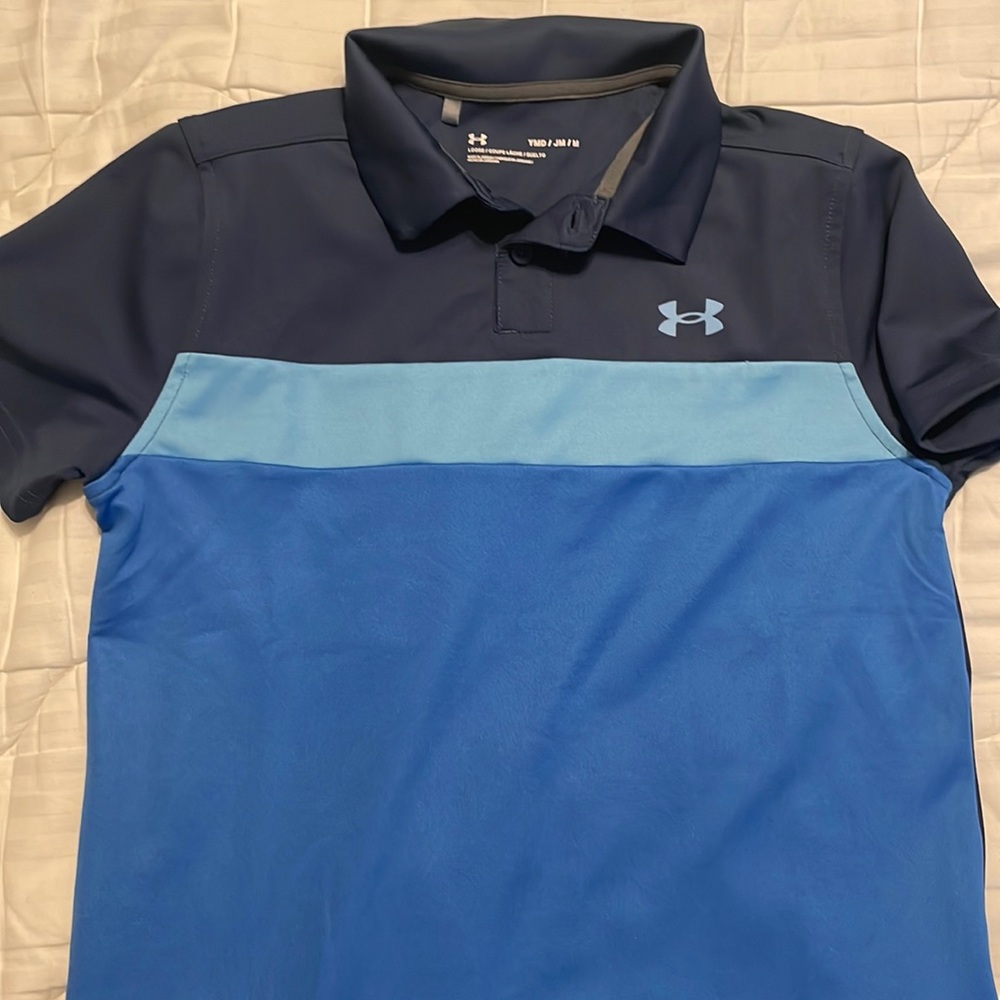 Boys under armour polo size youth medium